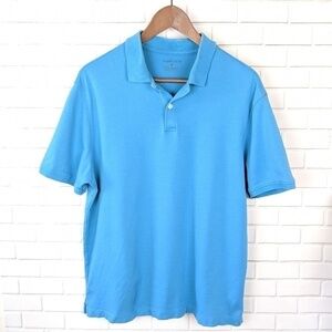 Van Heusen Turquoise Blue Short Sleeve Polo